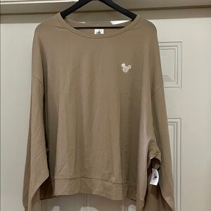 Disney Long Sleeve With Band(Tshirt not sweatshirt) W/Mickey Mouse MWT 3X